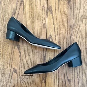 Via Spiga Guervie Black Block Heels